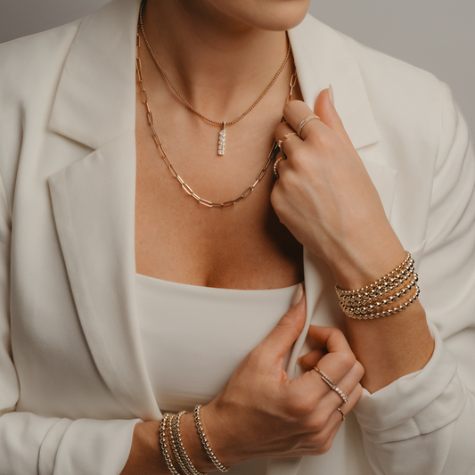 Vertical Diamond Bar Pendant