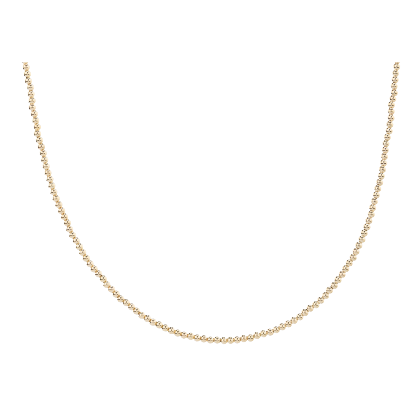 2mm Gold Necklace