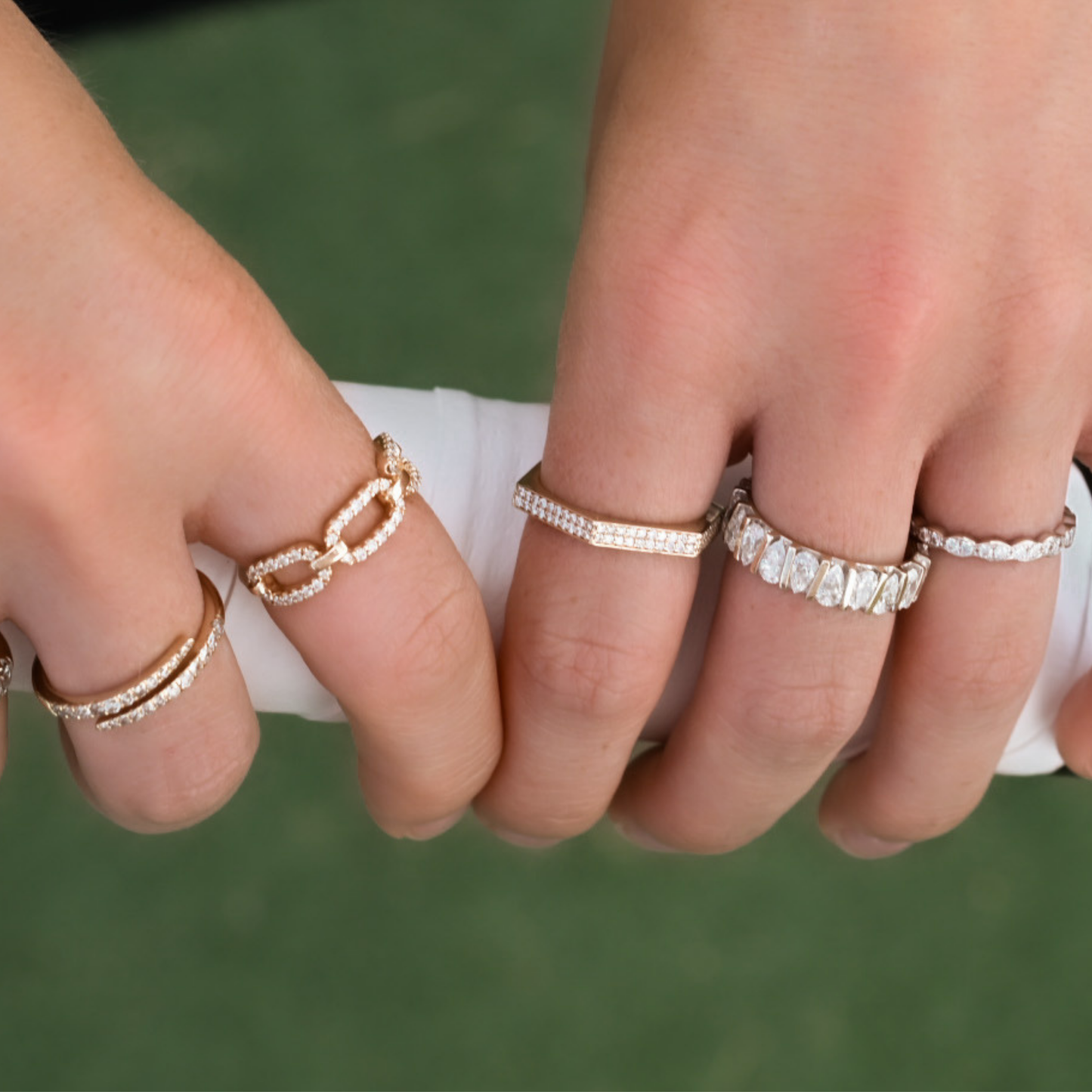 14k Gold and Diamond Wrap