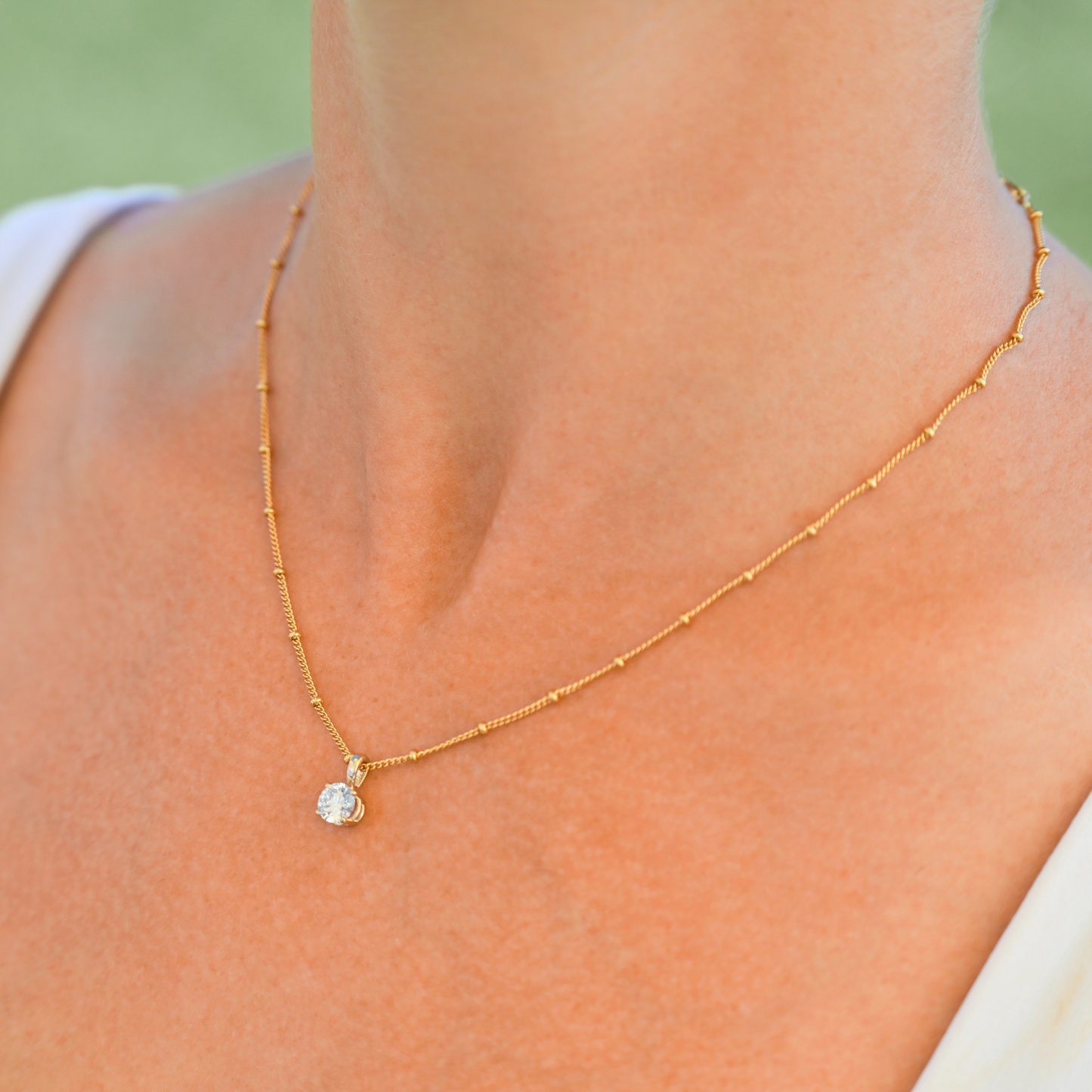 Diamond Solitaire Pendant