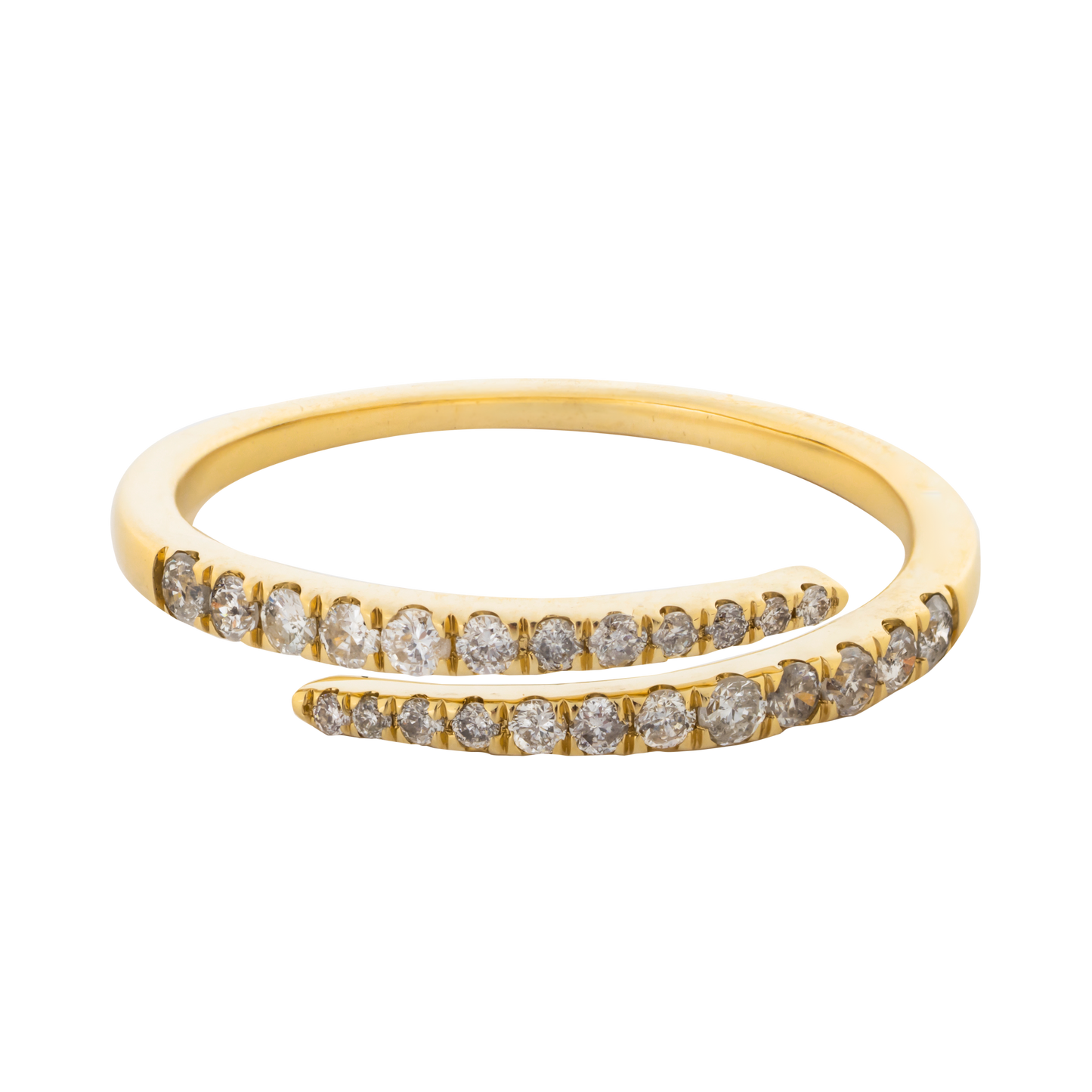 14k Gold and Diamond Wrap