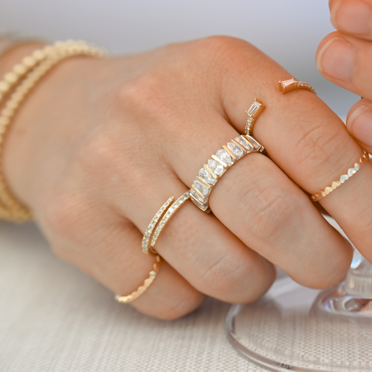 14k Gold and Diamond Wrap