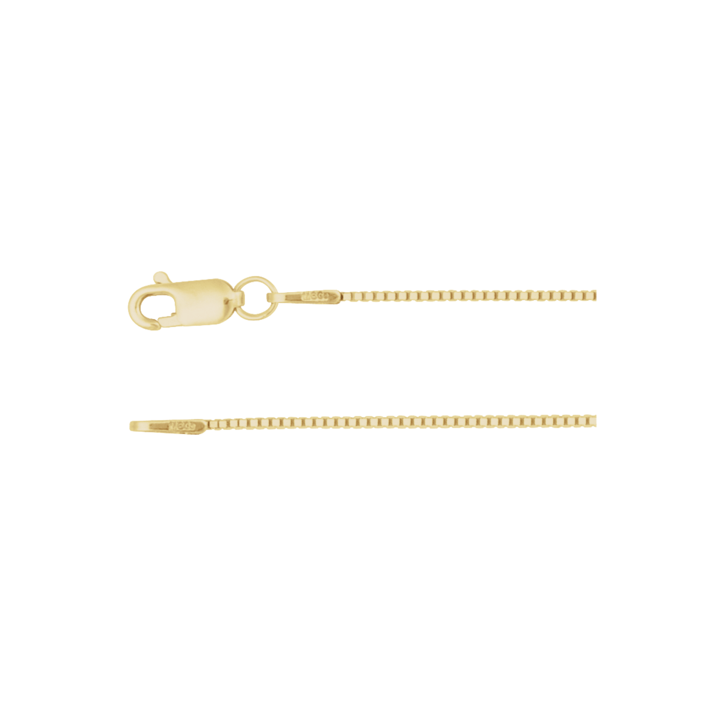 14k Solid Gold Box Chain by Gold Club by Shannon hudson 