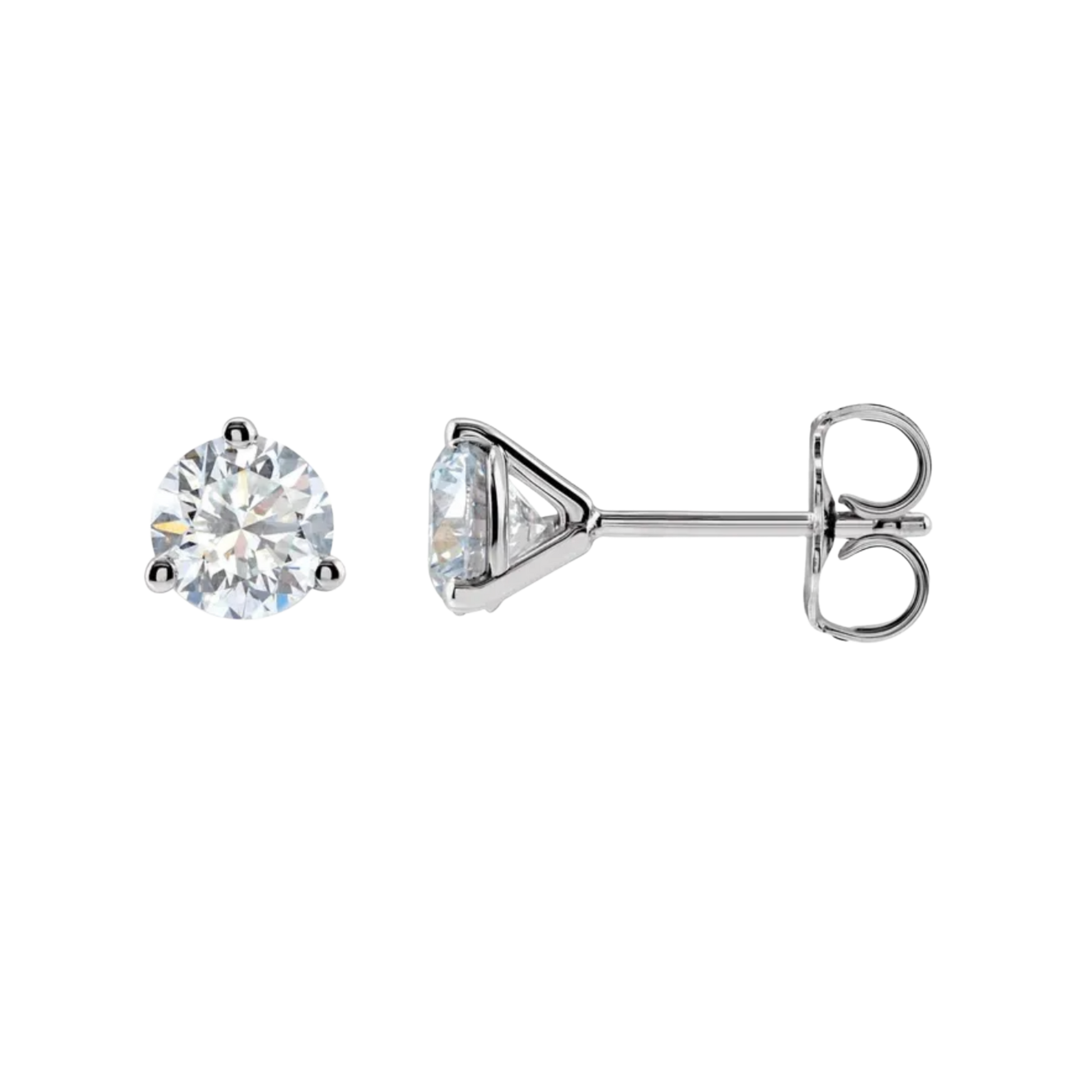 1/2 carat diamond studs from Gold Club Jewelry House on transparent background