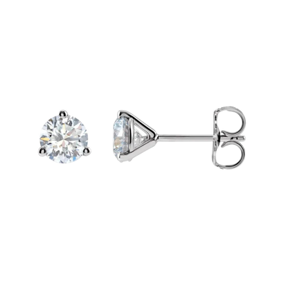 1/2 carat diamond studs from Gold Club Jewelry House on transparent background