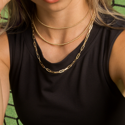 2mm Gold Necklace