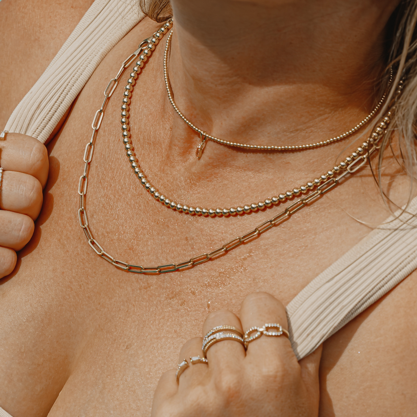 2mm Gold Necklace
