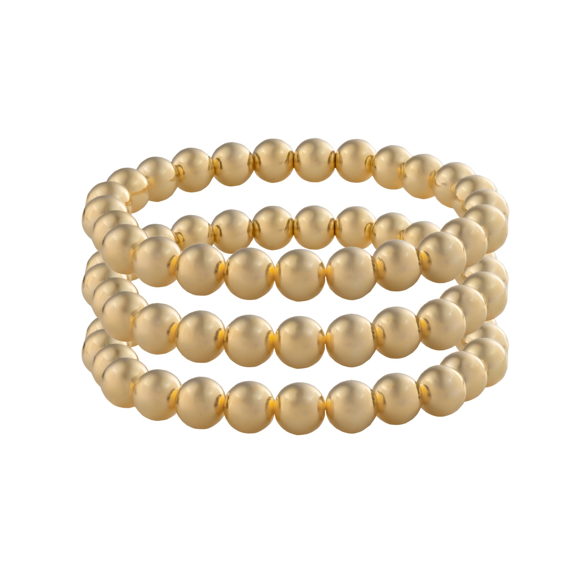 three LustraFlex™ bracelets by Gold Club with transparent background