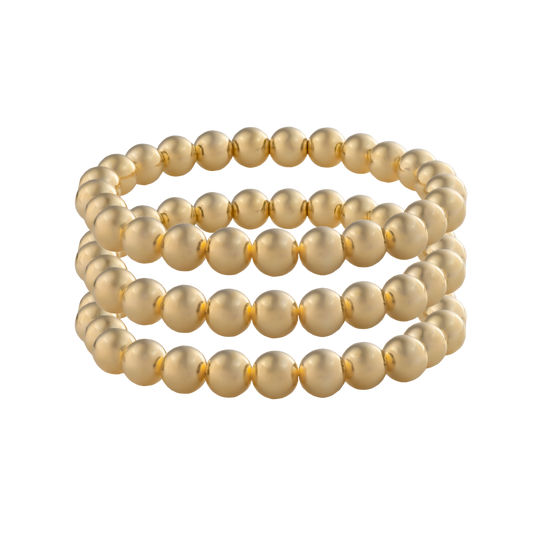 three LustraFlex™ bracelets by Gold Club with transparent background