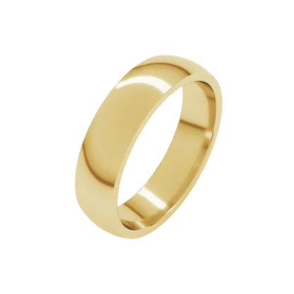 Gold Club Jewelry House Custom Men's Wedding Band 5mm 14k solid gold polished