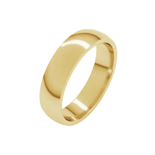 Gold Club Jewelry House Custom Men's Wedding Band 5mm 14k solid gold polished