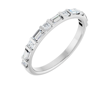 14k white gold wedding band from gold club jewelry house