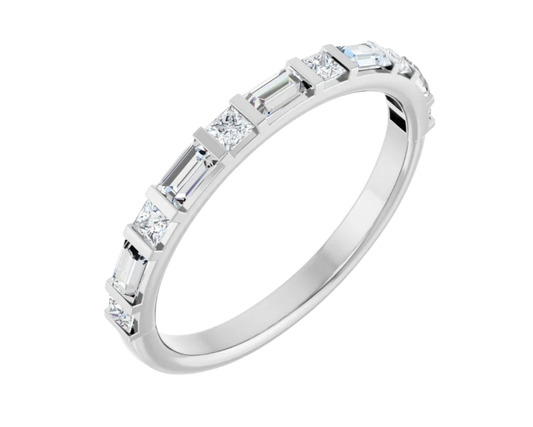 14k white gold wedding band from gold club jewelry house