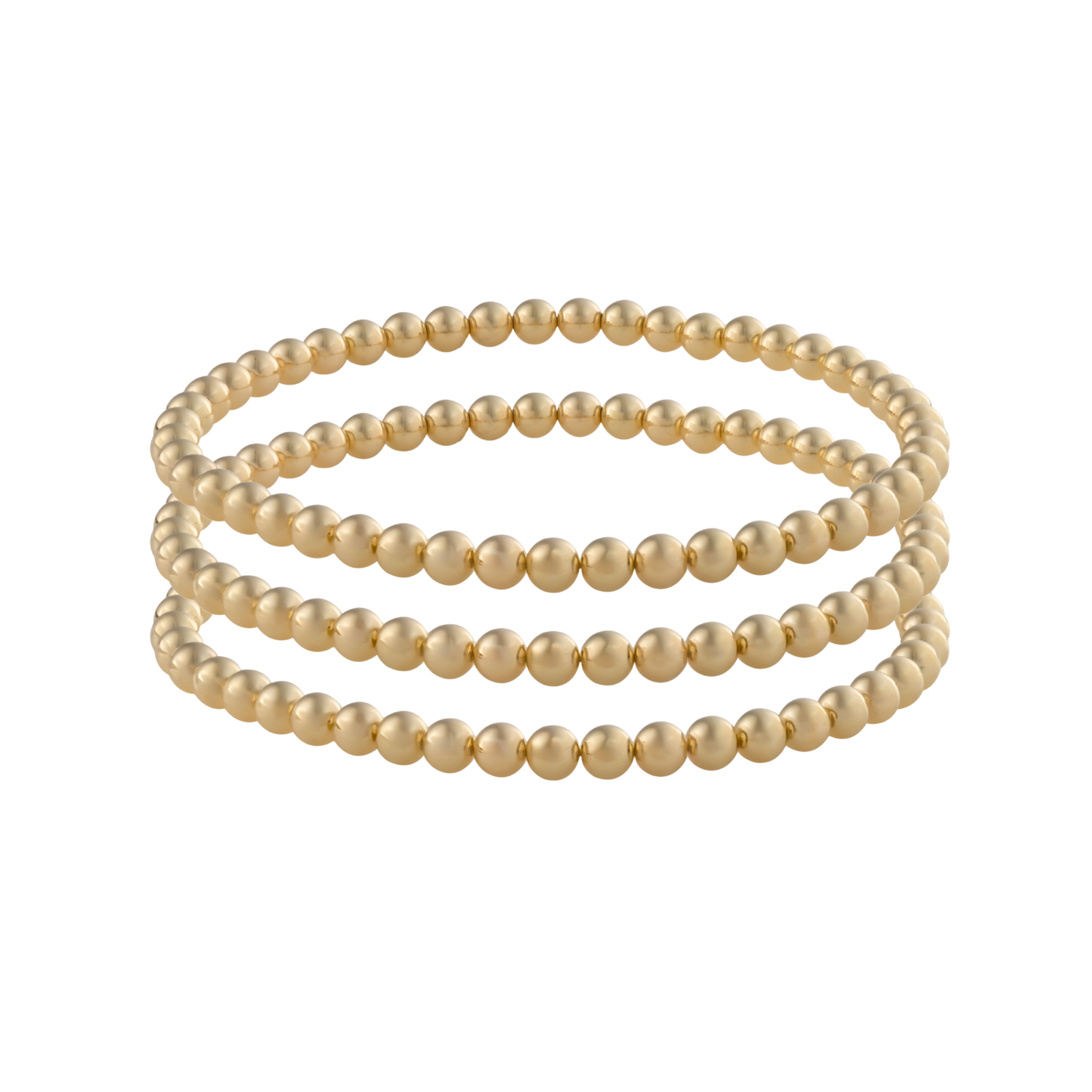 Gold-filled beaded bracelets featuring LustraFlex™ technology