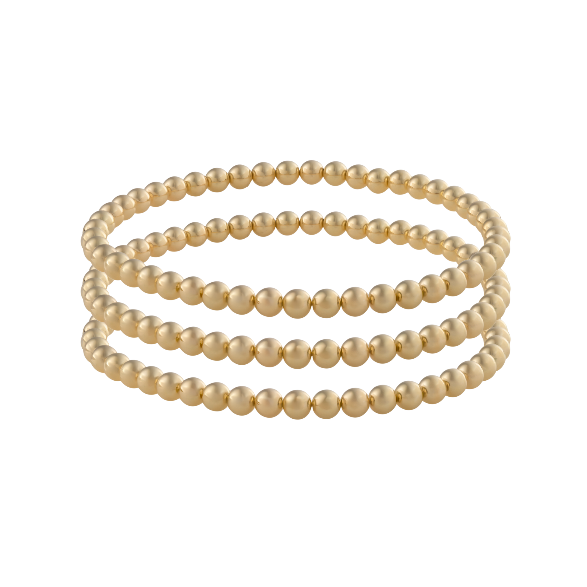 Gold-filled beaded bracelets featuring LustraFlex™ technology