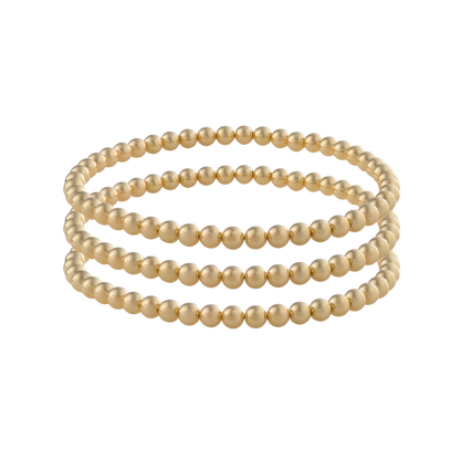 Gold-filled beaded bracelets featuring LustraFlex™ technology