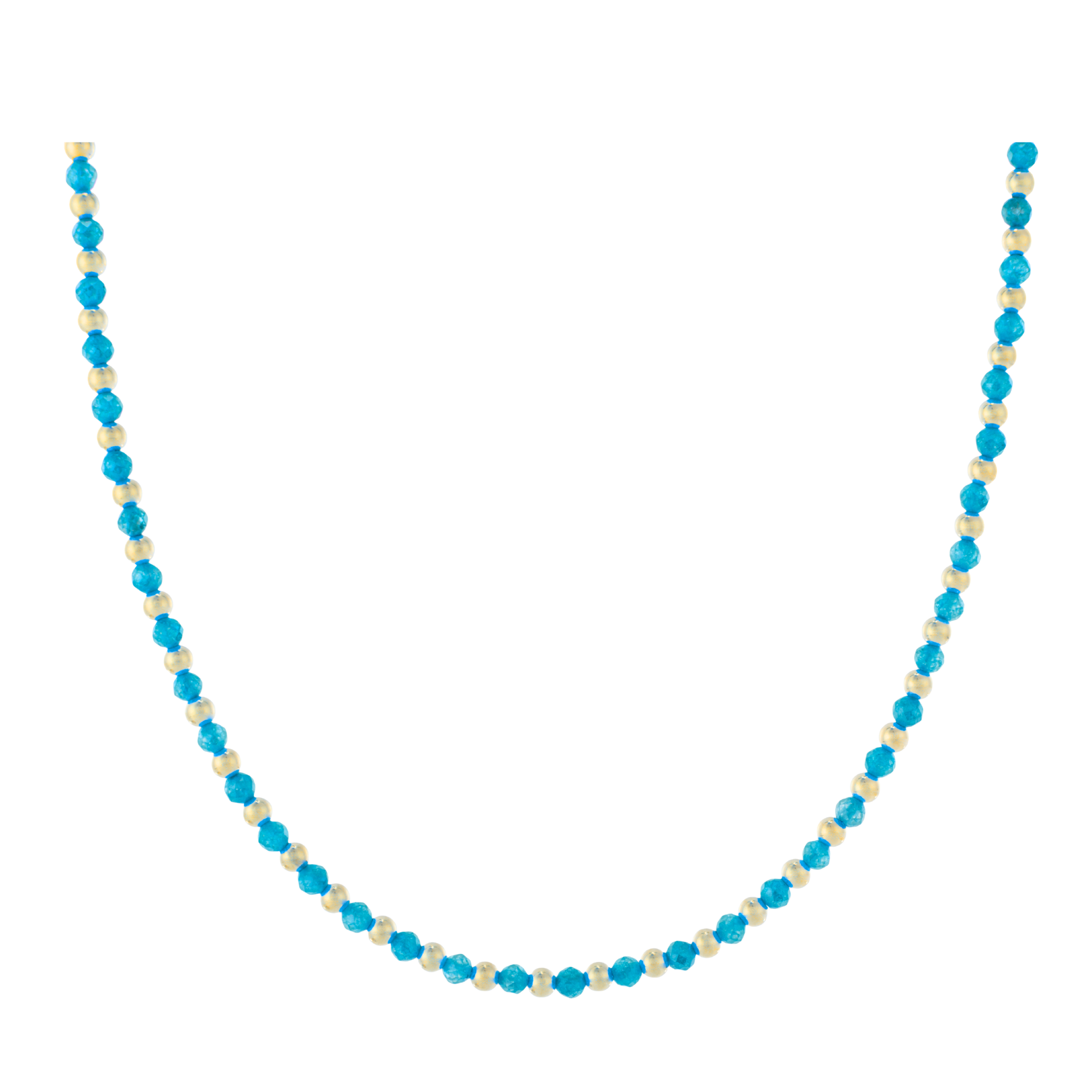 Light Blue (Aqua) Zircon necklace