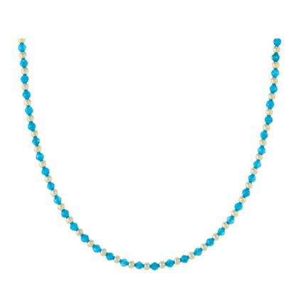 Light Blue (Aqua) Zircon necklace