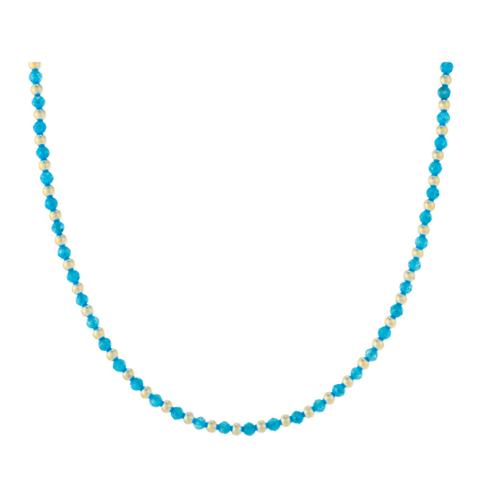 Light Blue (Aqua) Zircon necklace