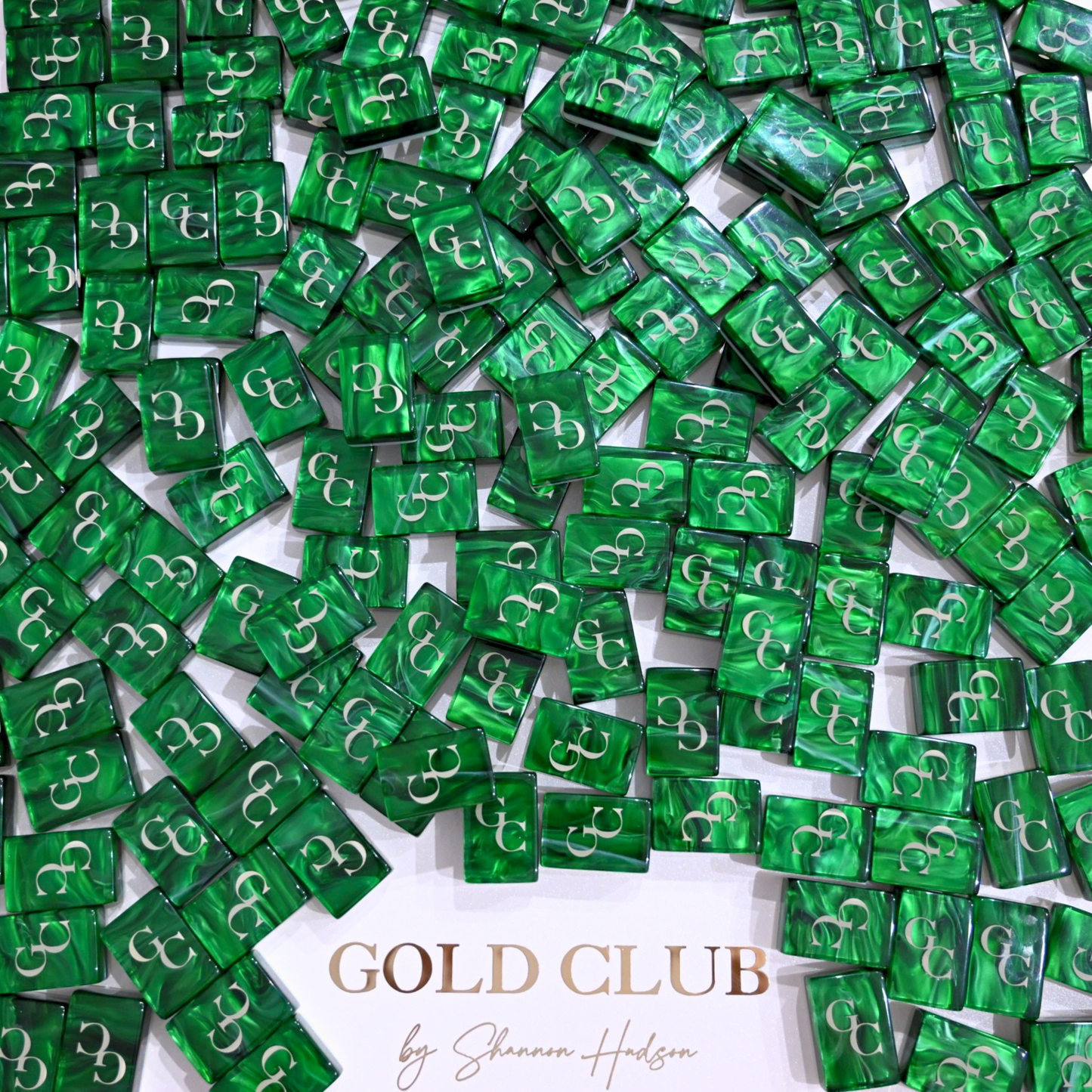 Gold Club Mahjong Tiles