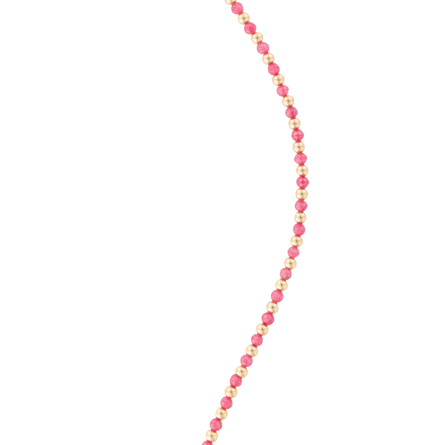 Pink Zircon and gold necklace from Gold Club by Shannon Hudson