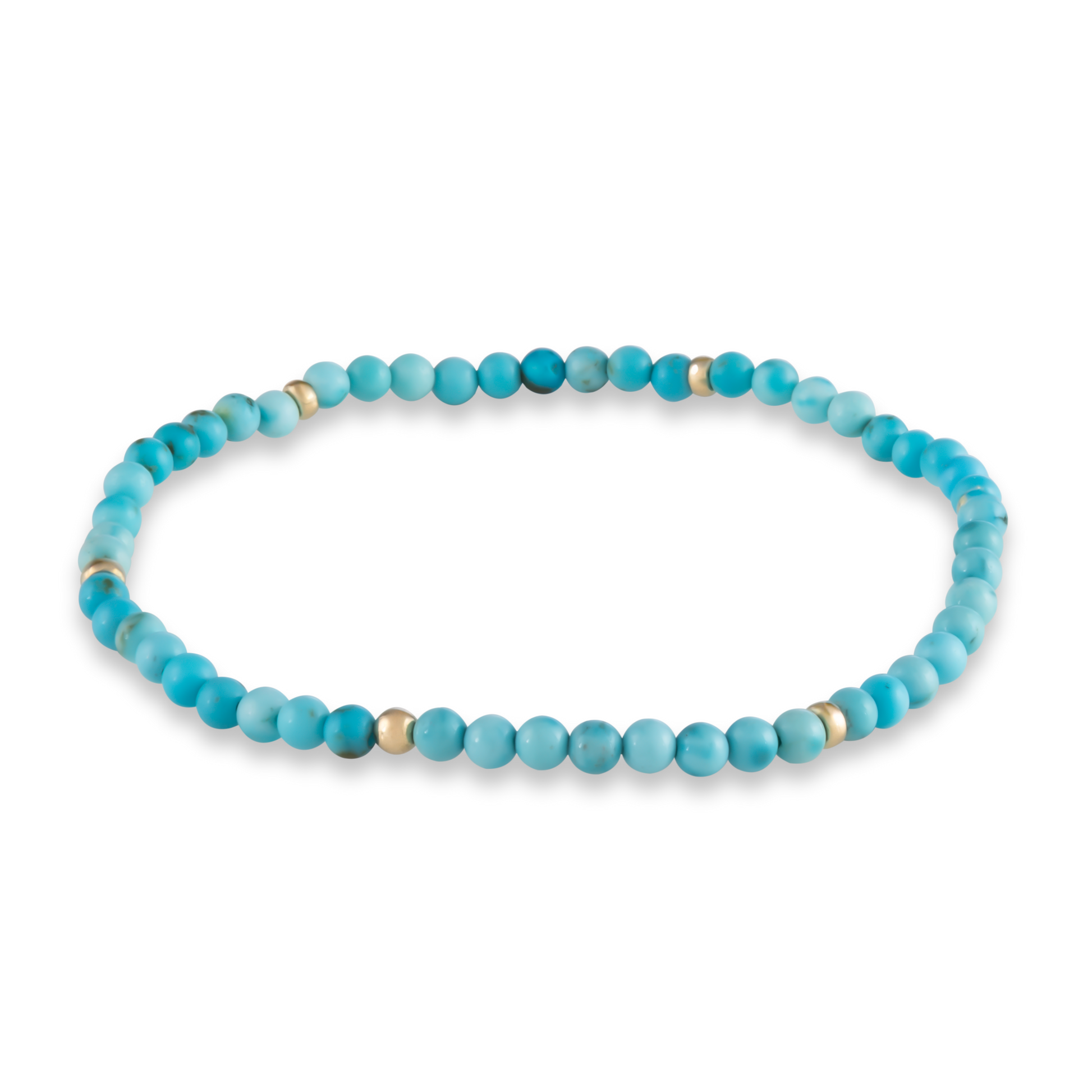 Rendering of the Turquoise & Sun bracelet with vibrant turquoise stones and gold-filled accents, from the GOLD CLUB by Shannon Hudson collection.