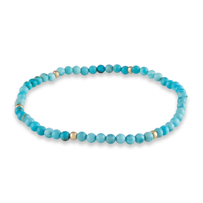 Rendering of the Turquoise & Sun bracelet with vibrant turquoise stones and gold-filled accents, from the GOLD CLUB by Shannon Hudson collection.
