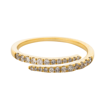14k Gold and Diamond Wrap