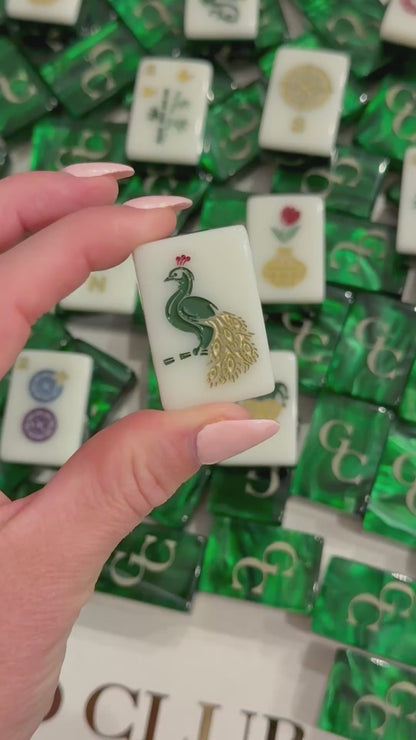 Gold Club Mahjong Tiles