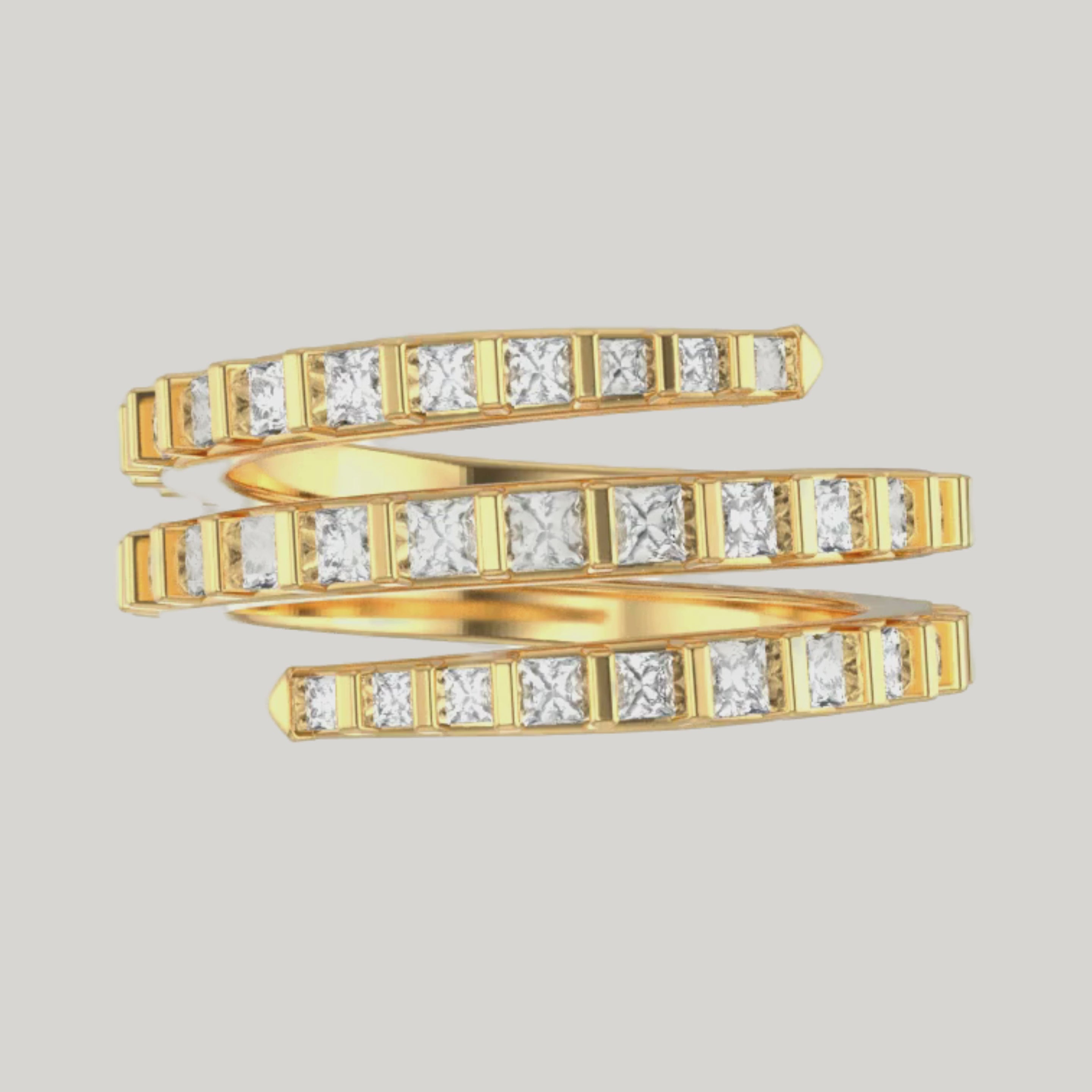 Load video: The Architectural Wrap Ring by Gold Club Jewelry House