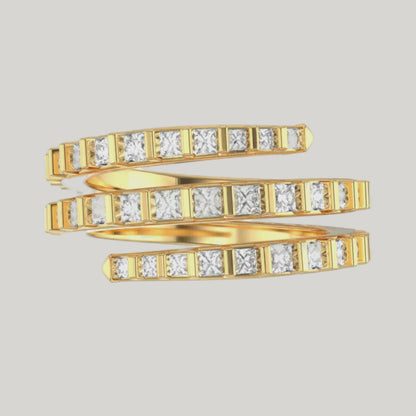 The Architectural Wrap Ring by Gold Club Jewelry House