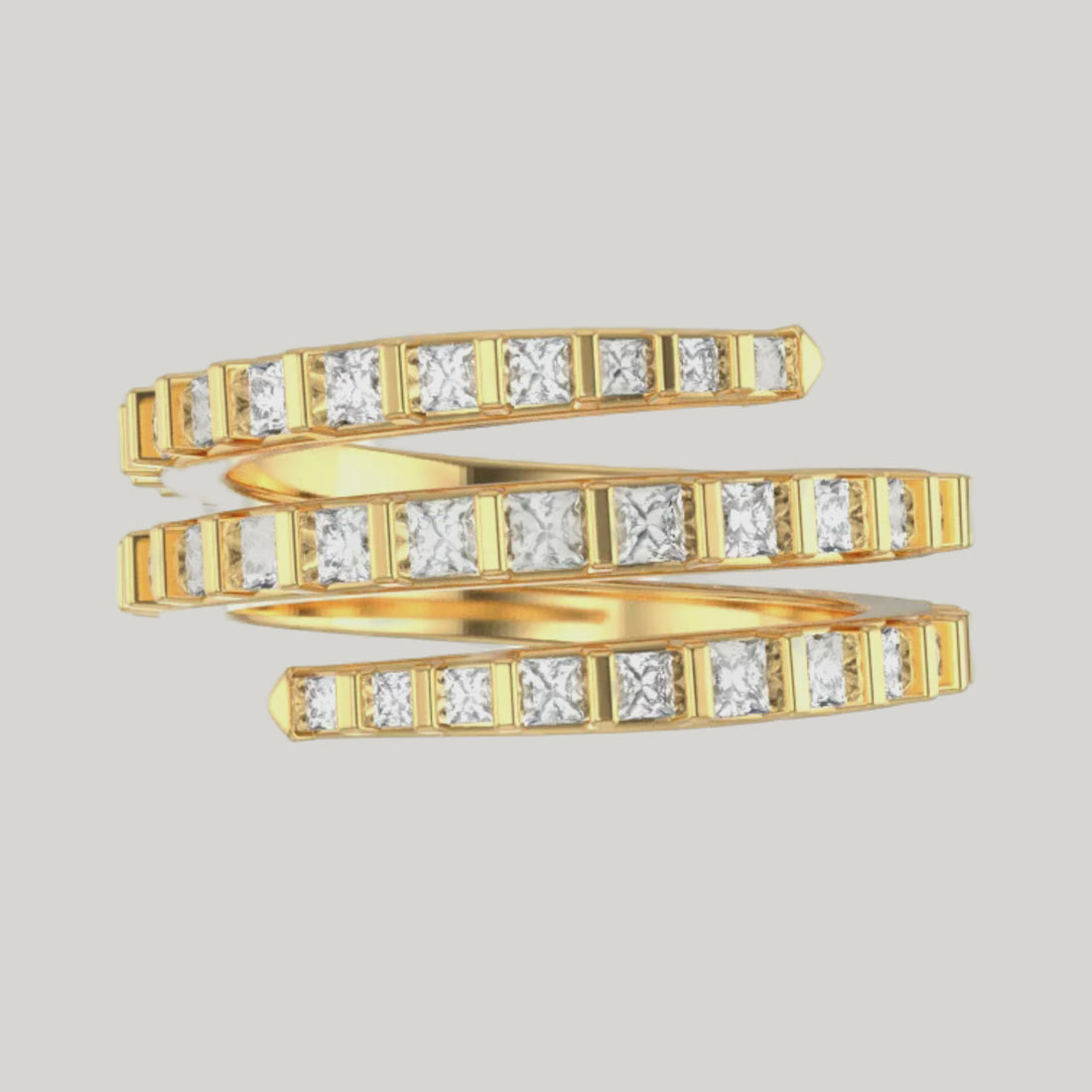 The Architectural Wrap Ring by Gold Club Jewelry House